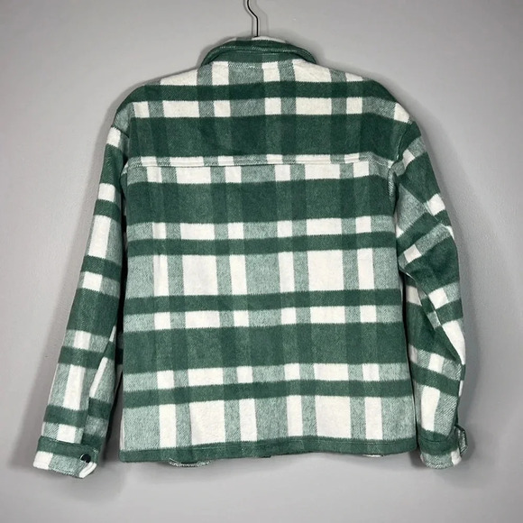 Pink Lily Sage Green Checkered Button-Up Jacket - Small - NWOT - Picture 6 of 8